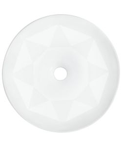 Lavandino 36x14 cm in Ceramica Bianco