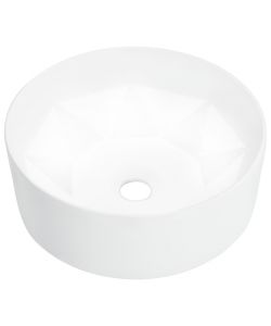 Lavandino 36x14 cm in Ceramica Bianco