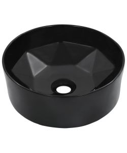 Lavandino 36x14 cm in Ceramica Nero