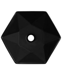 Lavandino 41x36,5x12 cm in Ceramica Nero