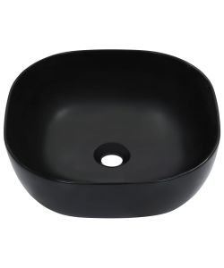 Lavandino 42,5x42,5x14,5 cm in Ceramica Nero