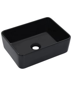 Lavandino 40x30x13 cm in Ceramica Nero