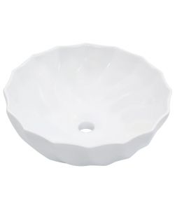 Lavandino 46x17 cm in Ceramica Bianco