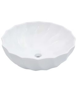 Lavandino 46x17 cm in Ceramica Bianco