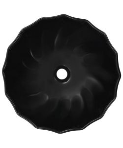 Lavandino 46x17 cm in Ceramica Nero