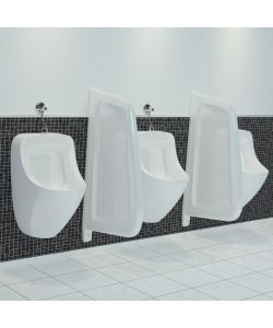 Schermo per Orinatoio per Privacy a Parete in Ceramica Bianco
