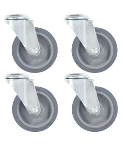 Ruote Girevoli con Foro per Bulloni 4 pz 100 mm 143426