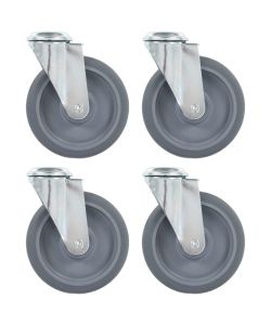 Ruote Girevoli con Foro per Bulloni 4 pz 125 mm 143428