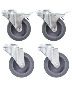 Ruote Girevoli con Foro per Bulloni 4 pz 75 mm 143431