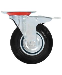 Ruote Girevoli con Doppio Freno 4 pz 125 mm