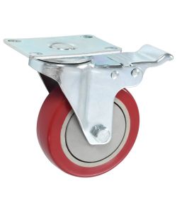 Ruote Girevoli con Doppio Freno 4 pz 100 mm
