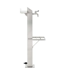 Fontanella a Colonna in Acciaio Inossidabile Quadrata 95 cm