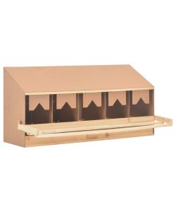 Casetta Cova per Galline 5 Scomparti 117x33x54cm Legno di Pino