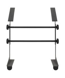 Supporto per PC Portatile Nero 30,5x28x(24,5-37,5) cm Acciaio
