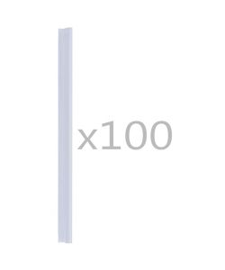 Clip 100 pz per Bande di Recinzione in PVC Trasparente