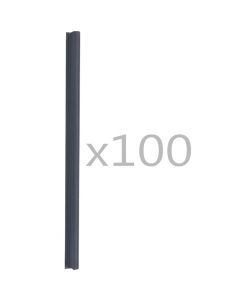Clip 100 pz per Bande di Recinzione in PVC Antracite