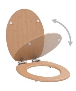 Tavoletta WC Coperchio Chiusura Morbida MDF Design a Bamb