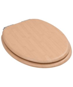 Tavoletta WC Coperchio Chiusura Morbida MDF Design a Bamb