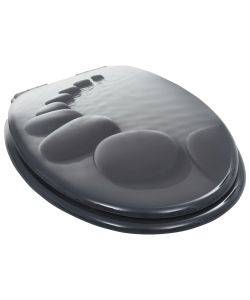 Tavoletta WC Coperchio Chiusura Morbida MDF Design a Pietre