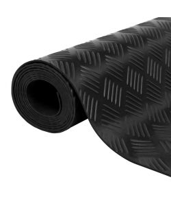 Tappetino Antiscivolo in Gomma 1,5x4 m 3 mm a Scacchi