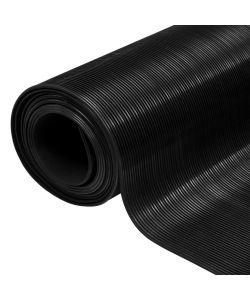 Tappetino Antiscivolo in Gomma 1,5x2 m 3 mm a Coste Fine