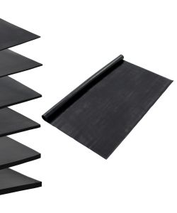 Tappetino Antiscivolo in Gomma 1,2x5 m 1 mm Liscio