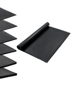 Tappetino Antiscivolo in Gomma 1,2x5 m 2 mm Liscio
