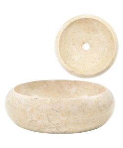 Lavandino 40x12 cm in Marmo Crema