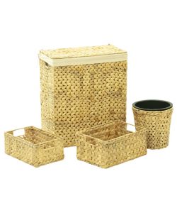 Set Accessori da Bagno 4 pz in Giacinto d'Acqua