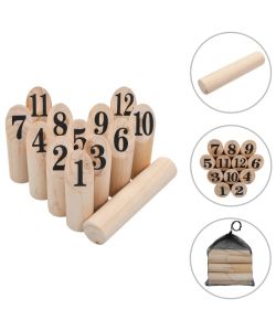 Set di Giochi in Legno Kubb Numerici