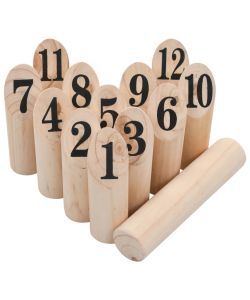 Set di Giochi in Legno Kubb Numerici