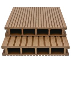 Pavimento per Esterni in WPC Cavo con Accessori 36mq 2,2m Teak