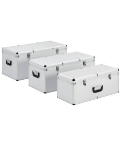  Valigette 3 pz in Alluminio Argento