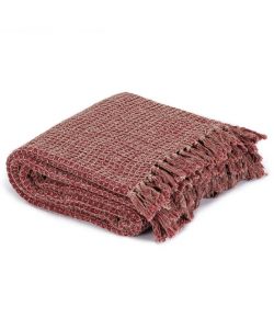 Copriletto in Cotone 125x150 cm Rosso Borgogna