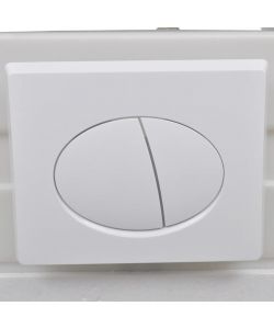 WC a Muro con Sciacquone Nascosto in Ceramica Bianco