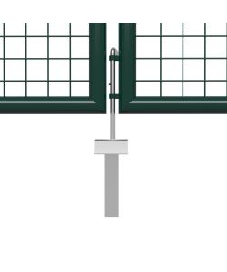 Cancello per Giardino in Acciaio 400x200 cm Verde