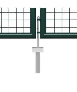 Cancello per Giardino in Acciaio 500x150 cm Verde