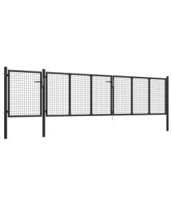 Cancello per Giardino in Acciaio 500x75 cm Antracite