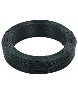 Filo per Recinzioni 250m 1,6/2,5 mm in Acciaio Verde Nerastro