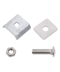 Set di Connettori per Griglie 25 pz Argento
