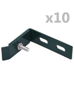 Set di Connettori Angolari a Parete 10 pz Verde
