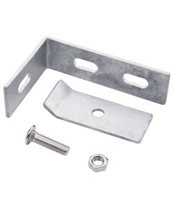 Set di Connettori Angolari a Parete 10 pz Argento
