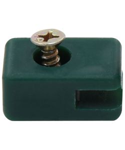 Supporto per Fili Recinzioni da Giardino con Vite 100 Set Verde