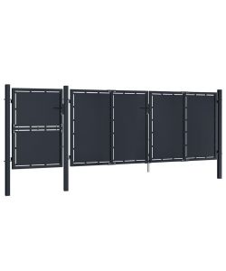Cancello per Giardino in Metallo 4x1,75 m Antracite
