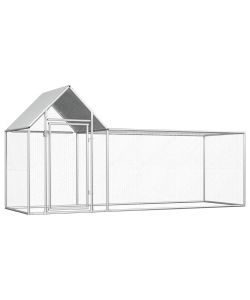 Pollaio 3x1x1,5 m in Acciaio Zincato