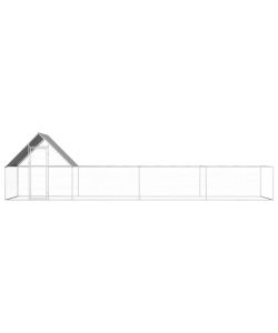 Pollaio 8x2x2 m in Acciaio Zincato