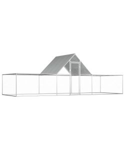 Pollaio 6x2x2 m in Acciaio Zincato