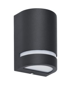 Lampade da Parete da Esterno 2 pz 35 W Nere Semicircolari 45648