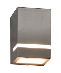 Lampade da Parete da Esterno 2 pz 35 W Argento Rettangolari 45650