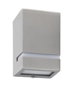 Lampade da Parete da Esterno 2 pz 35 W Argento Rettangolari 45650
